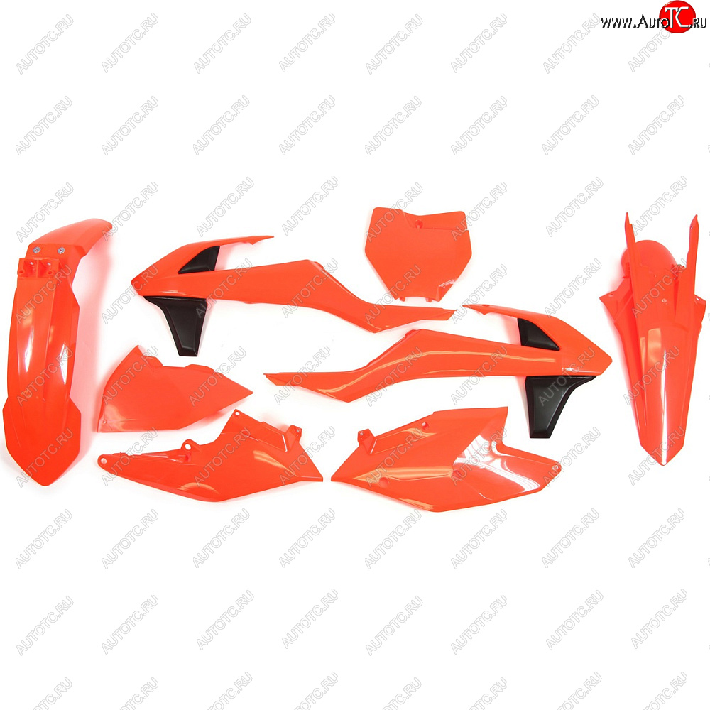 15 149 р. Комплект пластика R-Tech KTM SXSX-F 16-18, XCXC-F 17-18 (R-KITKTM-AN0-516) неоновый оранжевый  r-kitktm-an0-516  с доставкой в г. Пермь