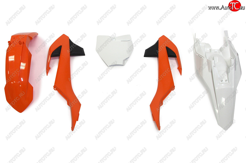 12 789 р. Комплект пластика R-Tech KTM SX65 16-18 (R-KITKTM-O16-500) оранжевыйбелый  r-kitktm-o16-500  с доставкой в г. Пермь