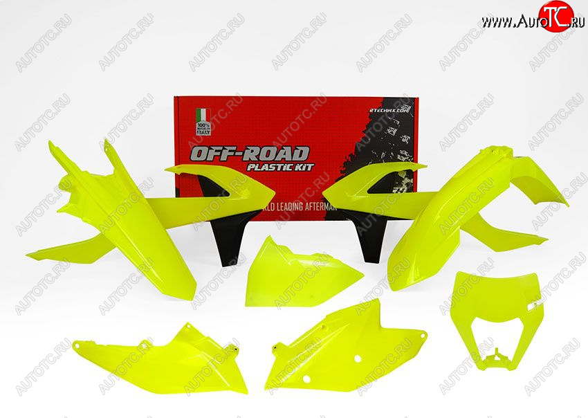 15 149 р. Комплект пластика R-Tech KTM EXCEXC-FXC-W 17-19 (R-KITKTM-GF0-517) неоновый желтый  r-kitktm-gf0-517  с доставкой в г. Пермь