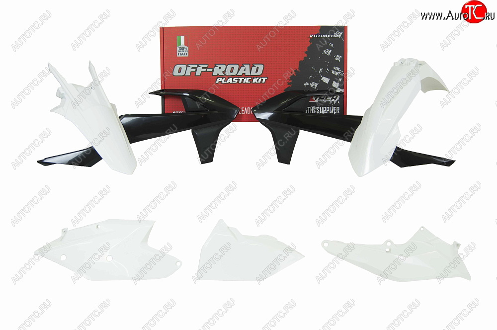 15 149 р. Комплект пластика R-Tech KTM EXCEXC-FXC-W 17-19 (R-KITKTM-OEM-488) белый-черный  r-kitktm-oem-488  с доставкой в г. Пермь