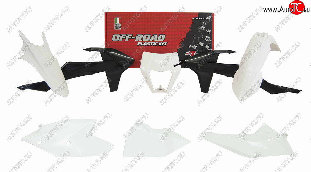 17 279 р. Комплект пластика R-Tech KTM EXCEXC-FXC-W 17-19 (R-KITKTM-OEM-588) белый-черный  r-kitktm-oem-588  с доставкой в г. Пермь