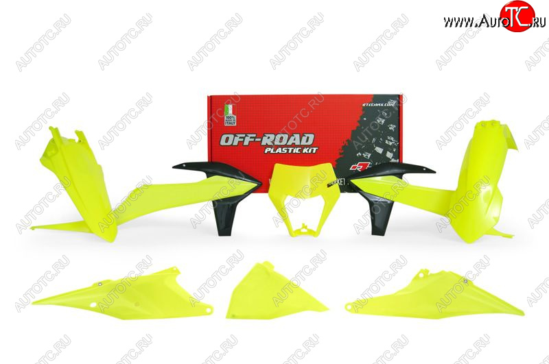 15 149 р. Комплект пластика R-Tech KTM EXC125250EXC-F250350450500 20-21 (R-KITKTM-GF0-520) Желтый неон  r-kitktm-gf0-520  с доставкой в г. Пермь