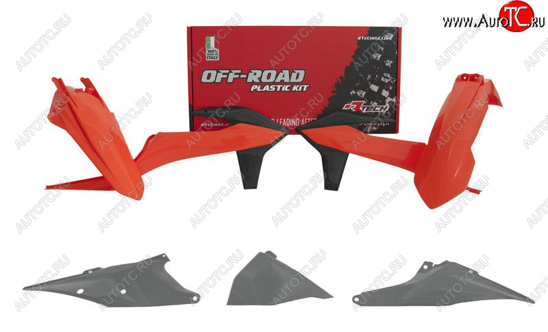 13 999 р. Комплект пластика R-Tech KTM EXCEXCFXC-WXCF-W 125-500 20-22 (R-KITKTM-OEM-421) Серо-оранж-черный  r-kitktm-oem-421  с доставкой в г. Пермь