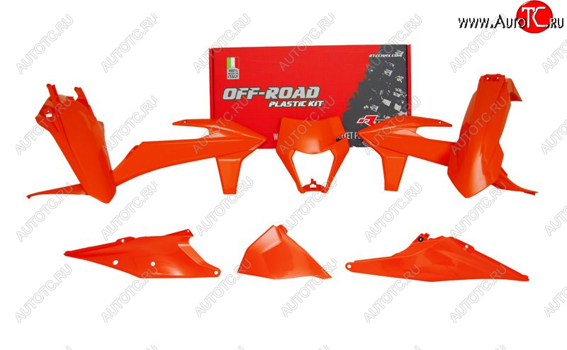 15 149 р. Комплект пластика R-Tech KTM EXCEXCFXC-WXCF-W 125-500 20-22 (R-KITKTM-AN0-520) Оранжевый Неон  r-kitktm-an0-520  с доставкой в г. Пермь
