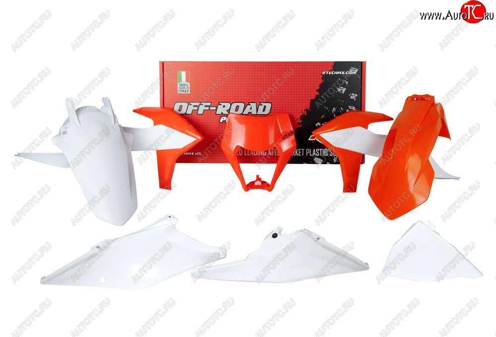 15 149 р. Комплект пластика R-Tech KTM EXCEXCFXC-WXCF-W 125-500 20-22 (R-KITKTM-OEM-522) Бело-Оранж  r-kitktm-oem-522  с доставкой в г. Пермь