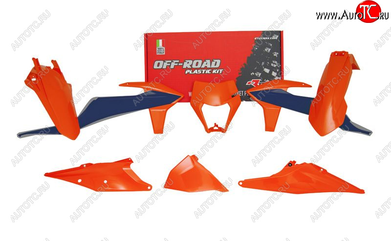 15 149 р. Комплект пластика R-Tech KTM EXCEXCFXC-WXCF-W 125-500 20-22 (R-KITKTM-OEM-623) Оранжево-Синий  r-kitktm-oem-623  с доставкой в г. Пермь