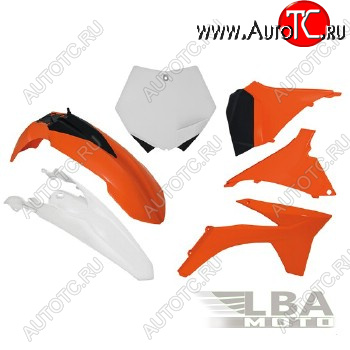 12 789 р. Комплект пластика R-Tech KTM SX125-250 2012, SXF250-450 11-12 (R-KITKTM-OEM-509) оранжбелыйчерный  r-kitktm-oem-509  с доставкой в г. Пермь
