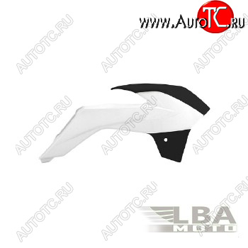 5 679 р. Обтекатели радиатора R-Tech KTM SX85 13-17 (R-CVKTMBNNR985) белыечерные  r-cvktmbnnr985  с доставкой в г. Пермь