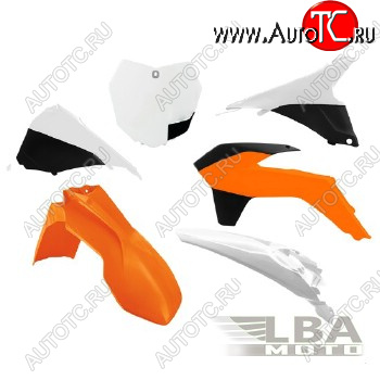 12 789 р. Комплект пластика R-Tech KTM SXSXF 125-450 13-15 (R-KITKTM-OEM-594) оранжбелыйчерный  r-kitktm-oem-594  с доставкой в г. Пермь