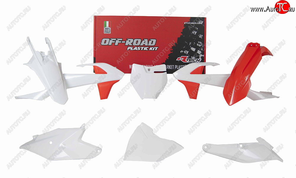 14 019 р. Комплект пластика R-Tech KTM SX85 18-22 (R-KITKTM-OEM-285) оранжевый-белый  r-kitktm-oem-285  с доставкой в г. Пермь