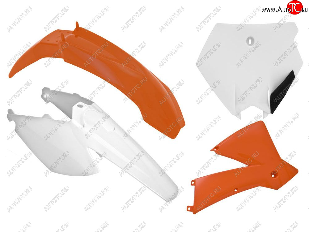 12 789 р. Комплект пластика R-Tech SX85 06-12 (R-KITKTM-O11-507) Оранжево-белый  r-kitktm-o11-507  с доставкой в г. Пермь