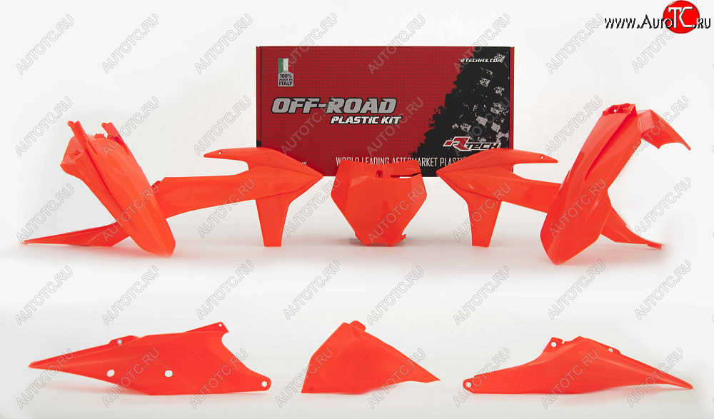 15 149 р. Комплект пластика R-Tech KTM SX125150250 19-21,SXF250350450 19-21 (R-KITKTM-AN0-599) Оранжевый  r-kitktm-an0-599  с доставкой в г. Пермь