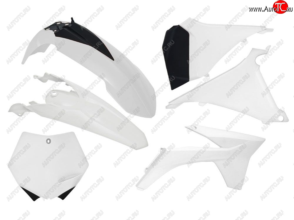 12 789 р. Комплект пластика R-Tech KTM SX125150250 2011 (R-KITKTM-BN0-519) Белый  r-kitktm-bn0-519  с доставкой в г. Пермь