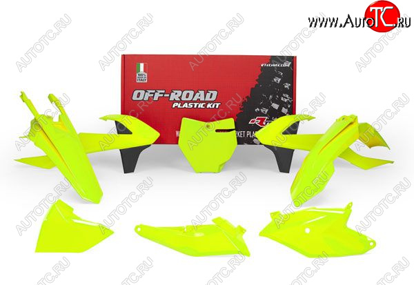 14 019 р. Комплект пластика R-Tech KTM SX85 18-22, GasGas MC85 21-22 (R-KITKTM-GF0-185) Зеленый неон  r-kitktm-gf0-185  с доставкой в г. Пермь