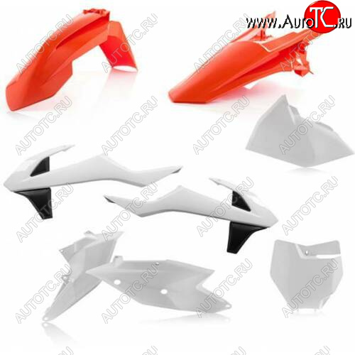 15 149 р. Комплект пластика R-Tech KTM SXSX-F 16-18, XCXC-F 17-18 (R-KITKTM-OEM-526) Бело-Черно-Оранжевый  r-kitktm-oem-526  с доставкой в г. Пермь