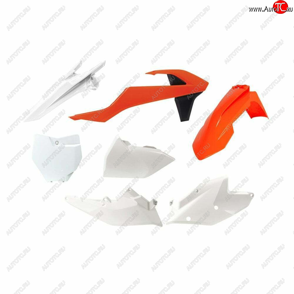 15 149 р. Комплект пластика R-Tech KTM SXSX-F 16-18, XCXC-F 17-18 (R-KITKTM-OEM-516) Бело-Оранжево-Черный  r-kitktm-oem-516  с доставкой в г. Пермь