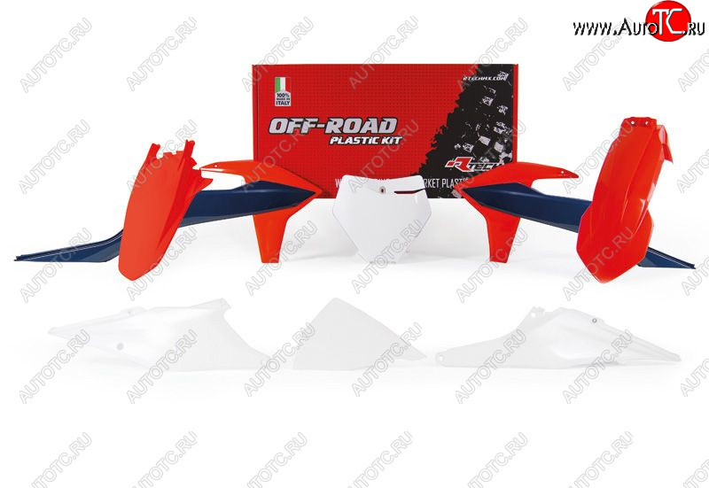 14 999 р. Комплект пластика R-Tech KTM SXSXF 19-22, XCXCF 19-22 (R-KITKTM-OEM-601) Бело-оранж-синий  r-kitktm-oem-601  с доставкой в г. Пермь