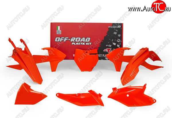 14 019 р. Комплект пластика R-Tech KTM SX85 18-22 (R-KITKTM-AN0-185) Оранжевый Неон  r-kitktm-an0-185  с доставкой в г. Пермь