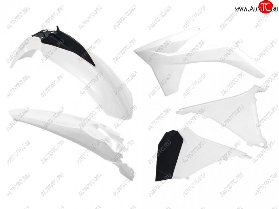 13 999 р. Комплект пластика R-Tech KTM SX 65 16-22 (R-KITKTM-BN0-500) Бело-Черный  r-kitktm-bn0-500  с доставкой в г. Пермь