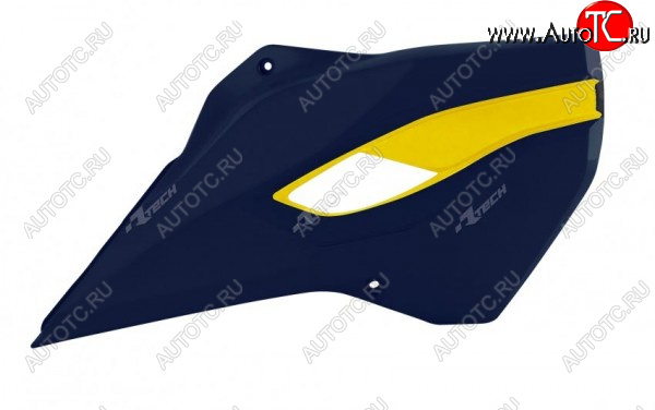 7 419 р. Обтекатели радиатора R-Tech Husqvarna TCFC 14-15, TEFE 14-16 (R-CVHSQBLHGQ14) синиежелтые  r-cvhsqblhgq14  с доставкой в г. Пермь