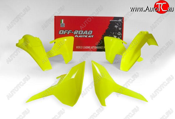 15 149 р. Комплект пластика R-Tech Husqvarna TEFETX 17-19 (R-KITHSQ-GF0-417) неоновый желтый  r-kithsq-gf0-417  с доставкой в г. Пермь
