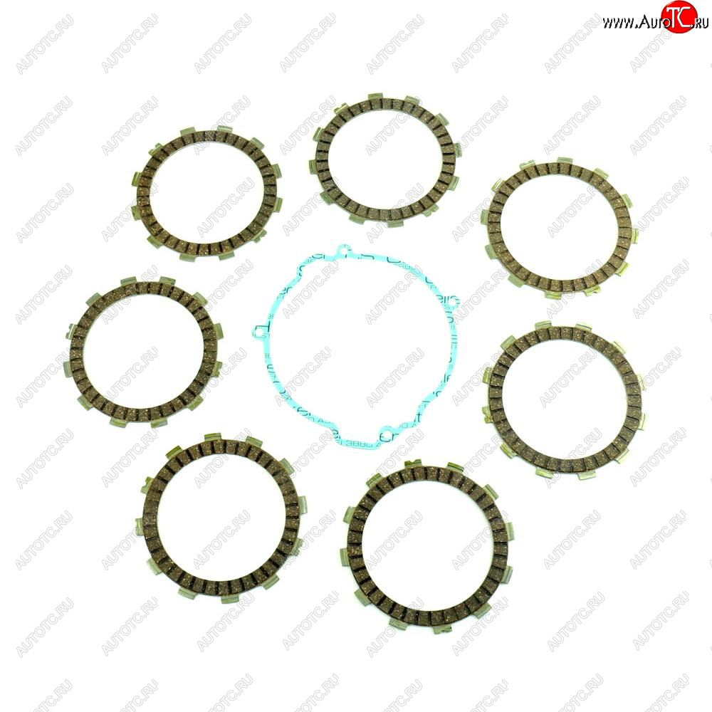 7 019 р. Компл. фрикц. дисков сцепл.+прокладка Athena KTM SX125 98-15,EXC125 04-14  p40230036  с доставкой в г. Пермь