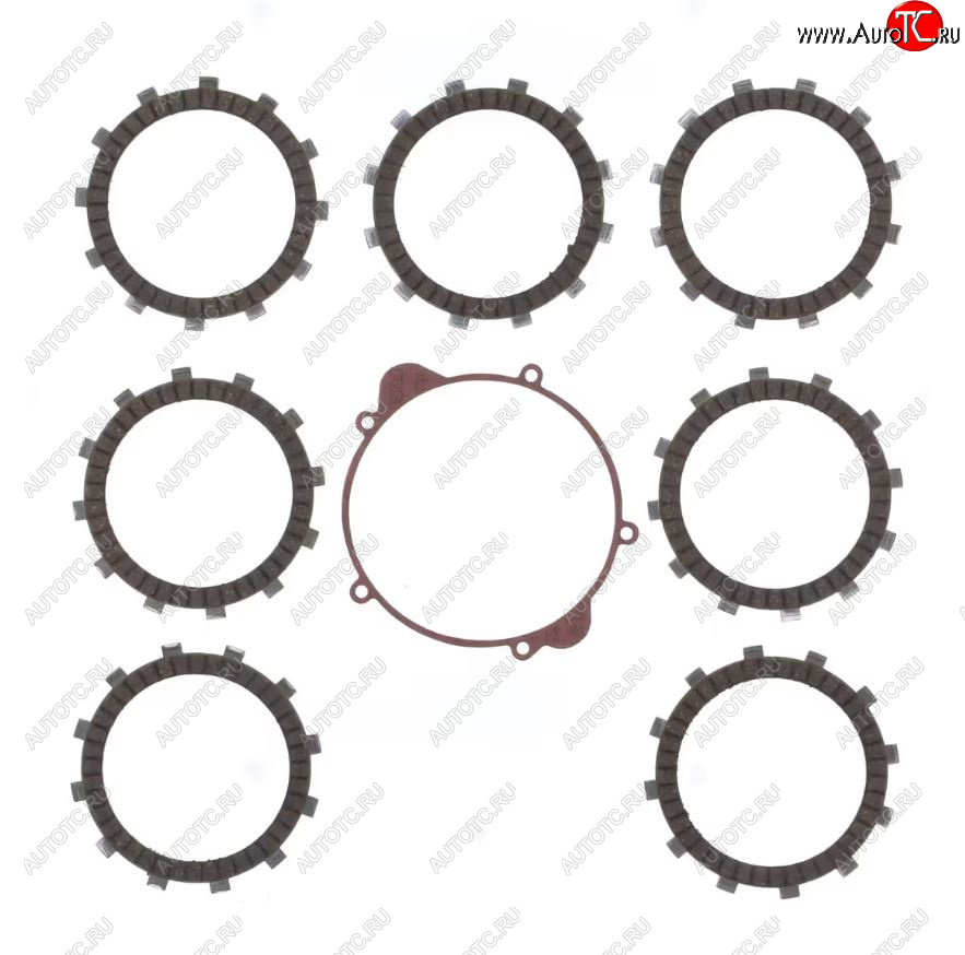 5 839 р. Компл. фрикц. дисков сцепл.+прокладка Athena KTM SX85 03-17,TC85 14-17  p40230045  с доставкой в г. Пермь