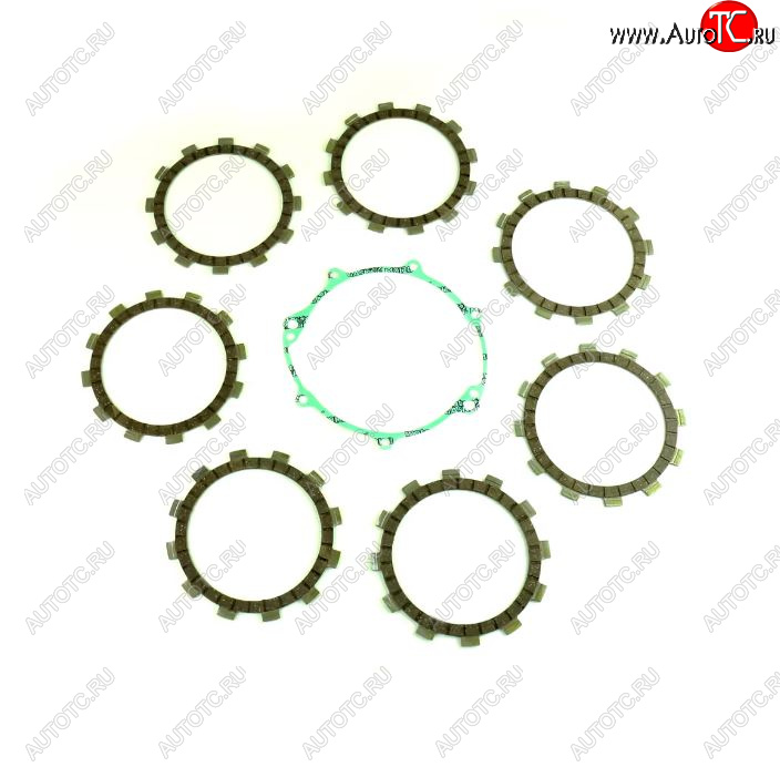 6 279 р. Компл. фрикц. дисков сцепл.+прокладка Athena Yamaha WR250R 08-13, WR250X 08-11  p40230099  с доставкой в г. Пермь