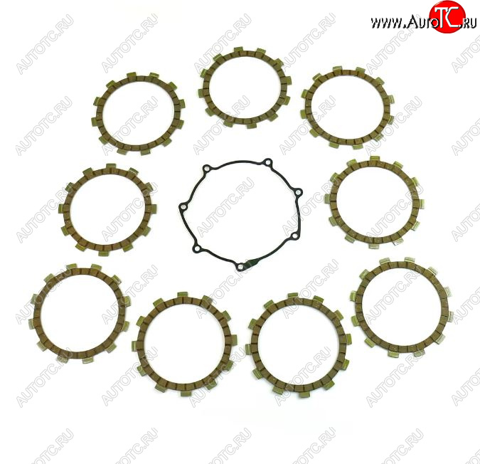 7 859 р. Компл. фрикц. дисков сцепл.+прокладка Athena Yamaha YZ250F 14-18, WR250F 15-18  p40230115  с доставкой в г. Пермь