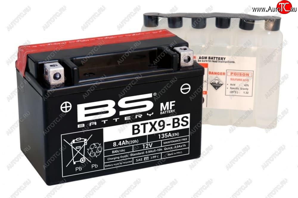 4 409 р. Аккумулятор BS-BATTERY BTX9-BSYTX9-BS  300621  с доставкой в г. Пермь