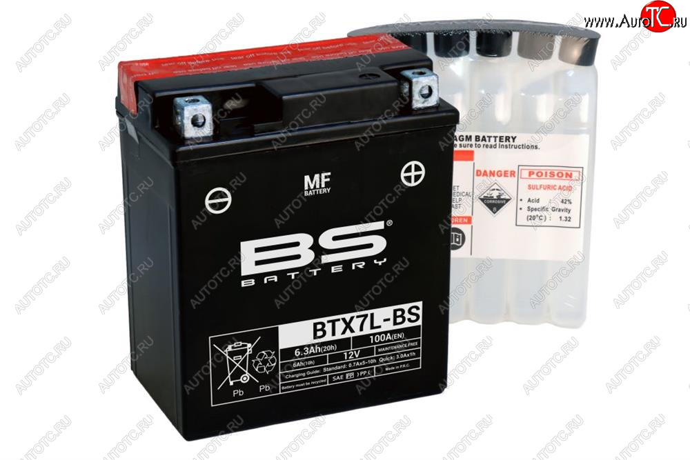3 809 р. Аккумулятор BS-BATTERY BTX7L-BSYTX7L-BS  300620  с доставкой в г. Пермь