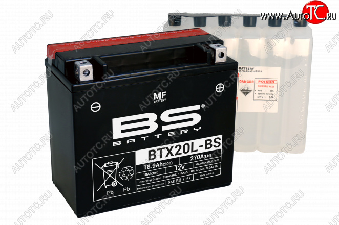 9 469 р. Аккумулятор BS-BATTERY BTX20L-BSYTX20L-BS  300610  с доставкой в г. Пермь