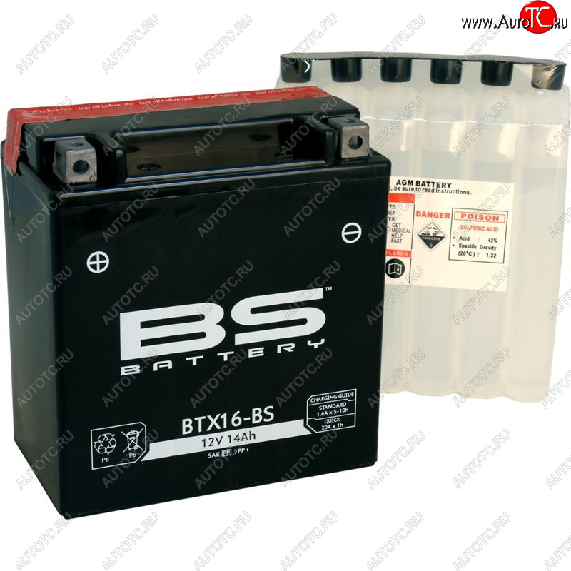 8 229 р. Аккумулятор BS-BATTERY BTX16-BSYTX16-BS  300609  с доставкой в г. Пермь