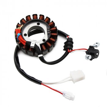 6 149 р. Статор генератора Yamaha MT-125 15-19, WR125RX 09-14, YZF-R125 14-18, YZF-R15 11-14 22B-H1410-00  пм-00029525  с доставкой в г. Пермь. Увеличить фотографию 1