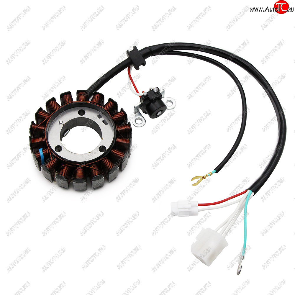 5 249 р. Статор генератора Yamaha YBR125 07-09, 10-14, YB125 2008 3D9-H1410-10, 3D9-H1410-11, 3D9-H1410-12  пм-00029604  с доставкой в г. Пермь