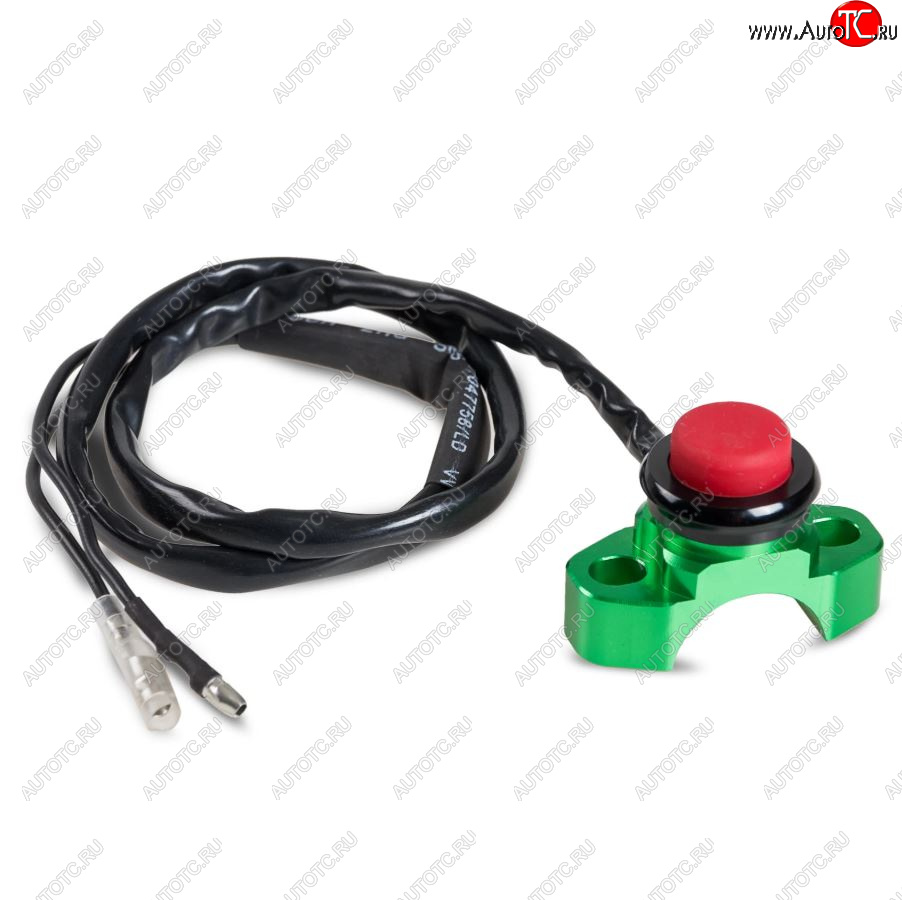2 299 р. Выключатель двигателя SM-PARTS на рычаг сцепл.тормоза CNC зеленый  010263-290-4123  с доставкой в г. Пермь