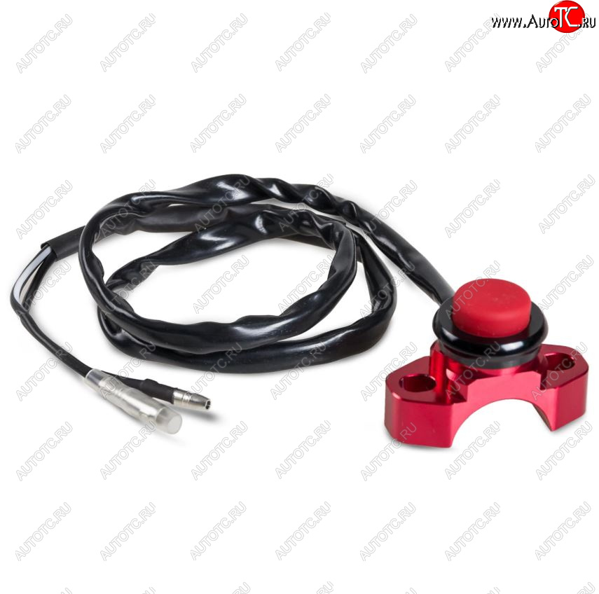 1 599 р. Выключатель двигателя SM-PARTS на рычаг сцепл.тормоза CNC красный  010263-290-7106  с доставкой в г. Пермь