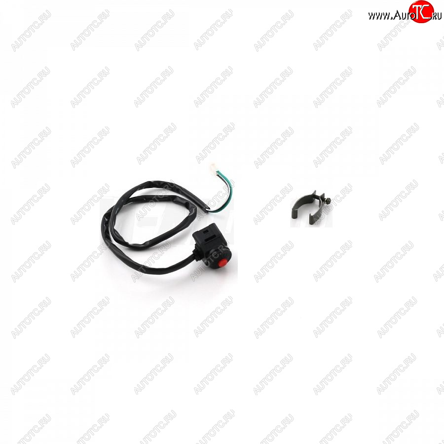 169 р. Кнопка выкл. двигателя с креплением на руль круглая SM-PARTS  020340-290-5705  с доставкой в г. Пермь