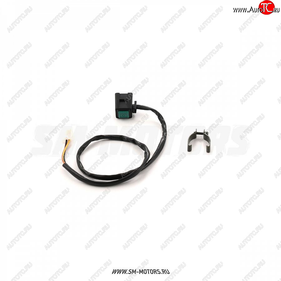 200 р. Кнопка стартера с креплением на руль квадратная SM-PARTS  020340-290-6105  с доставкой в г. Пермь