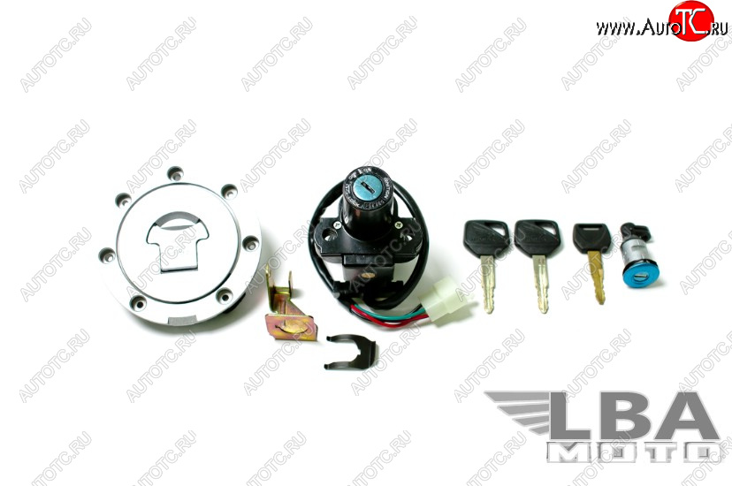3 399 р. Комплект ключей и замков для Honda CBR600 F4  F4i, CBR600RR, CBR1100XX, VFR800 и других  пм-00001504  с доставкой в г. Пермь