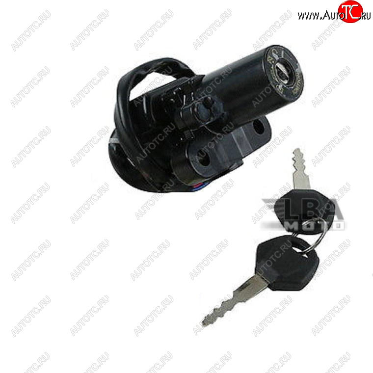 4 159 р. Замок зажигания с ключами для Yamaha YZF-R1 02-03, FZ6SN 04-10, YZF-R6 06-14  пм-00006840  с доставкой в г. Пермь