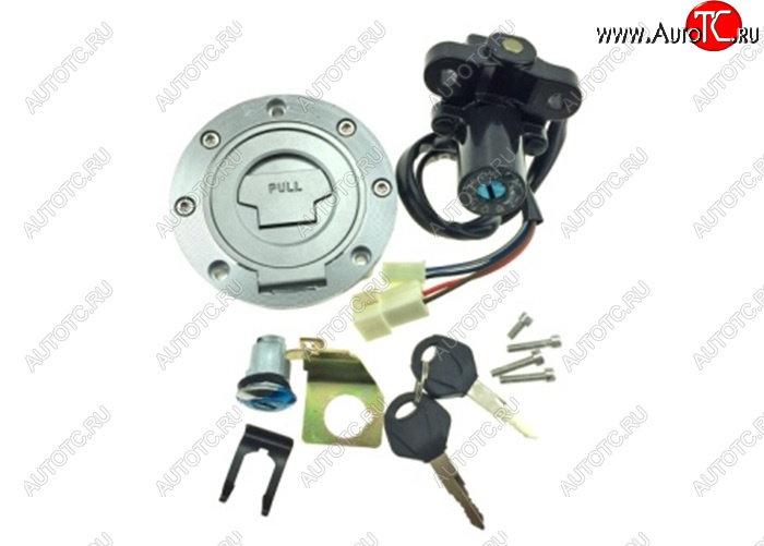 3 839 р. Комплект ключей и замков для Yamaha YZF-R1 02-14, YZF-R6 04-11, FZ6, FZ1  пм-00019468  с доставкой в г. Пермь