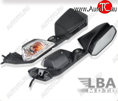 6 809 р. Зеркала для мотоцикла Kawasaki Ninja ZX-10R 08-10 с поворотниками  пм-00002901  с доставкой в г. Пермь