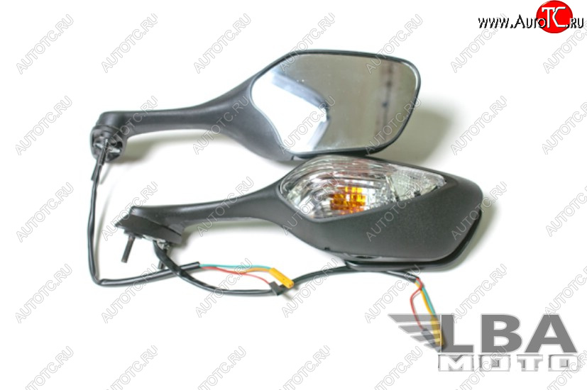 7 499 р. Зеркала для мотоцикла Honda CBR1000RR 08-16, VFR800 14-19, VFR1200 10-19 с поворотниками  пм-00001121  с доставкой в г. Пермь