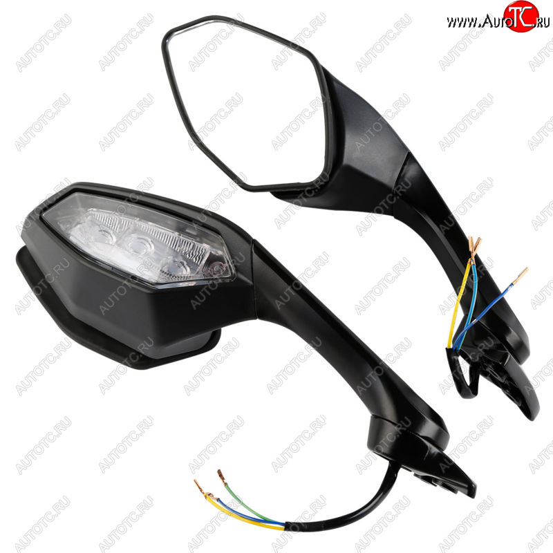 9 879 р. Зеркала для мотоцикла Yamaha YZF-R1 15-20, YZF-R6 17-20 с поворотниками  пм-00019397  с доставкой в г. Пермь