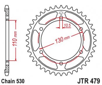 4 579 р. Звезда цепного привода JTR479 43  jtr479.43  с доставкой в г. Пермь. Увеличить фотографию 1