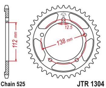 4 009 р. Звезда цепного привода JTR1304 45  jtr1304.45  с доставкой в г. Пермь. Увеличить фотографию 1
