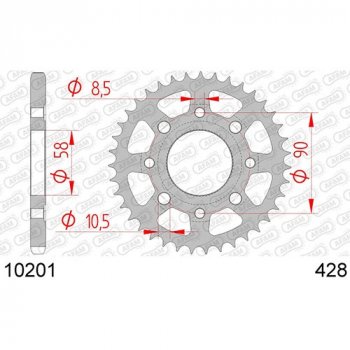 1 599 р. Звезда задняя ведомая Afam 10201 49 Зубов ( JTR269 49 )  пм-00017505  с доставкой в г. Пермь. Увеличить фотографию 1