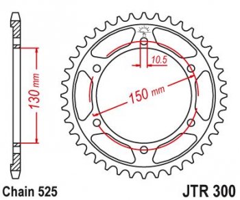 4 029 р. Звезда цепного привода JTR300 48  jtr300.48  с доставкой в г. Пермь. Увеличить фотографию 1