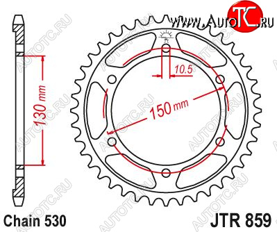 3 949 р. Звезда цепного привода JTR859 38  jtr859.38  с доставкой в г. Пермь